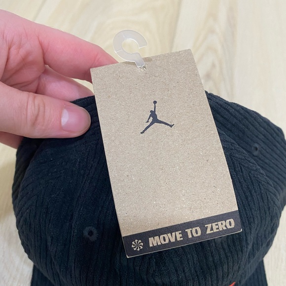 Nike Air Jordan Pro Unstructured Black Corduroy Hat Size S/M IB3937-010 - Picture 3 of 6